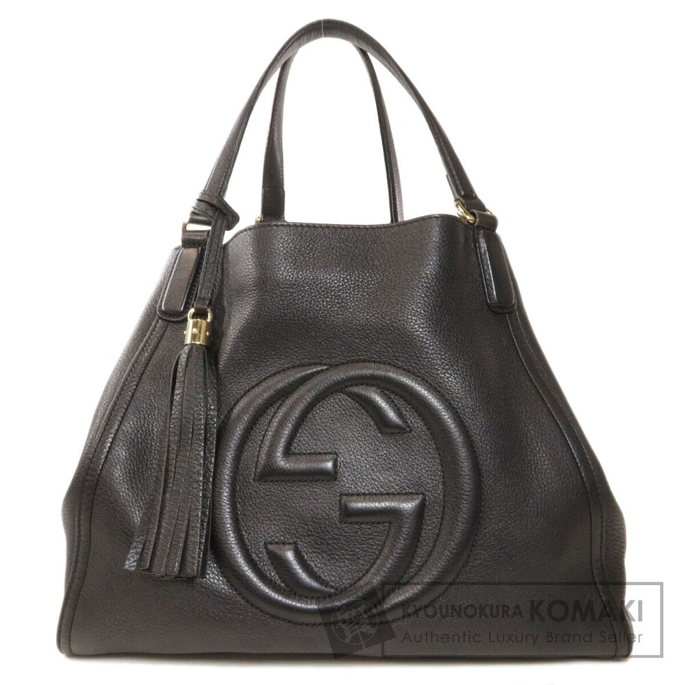 Gucci Soho leather tote Shoulder bag Black - Picture 1 of 11
